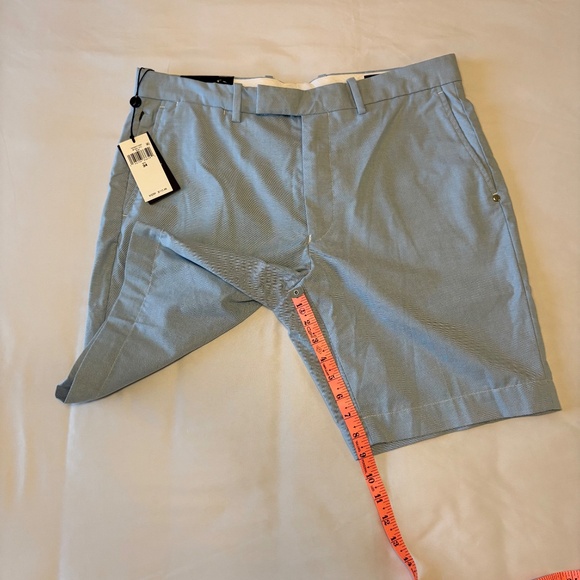 RLX Ralph Lauren Tailored Fit Light Blue Flat Front Golf Shorts NWT- Size 34 - Picture 2 of 6